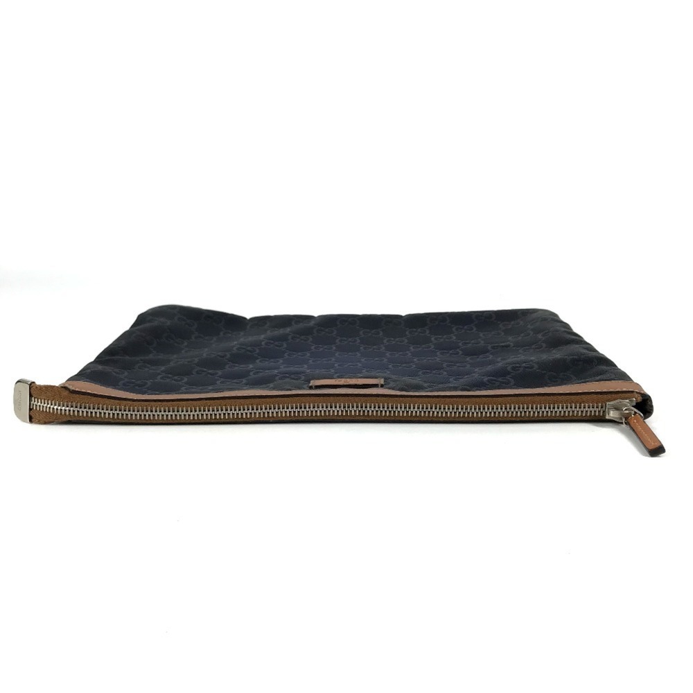 GUCCI 286209 GG logo all-over pattern pouch bag clutch leather nylon men's - Picture 6 of 10